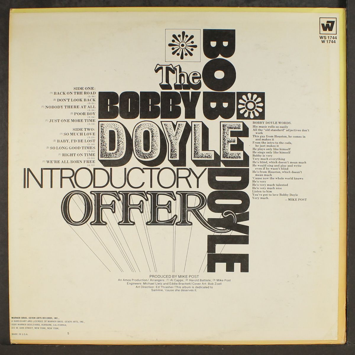 introductory offer by BOBBY DOYLE