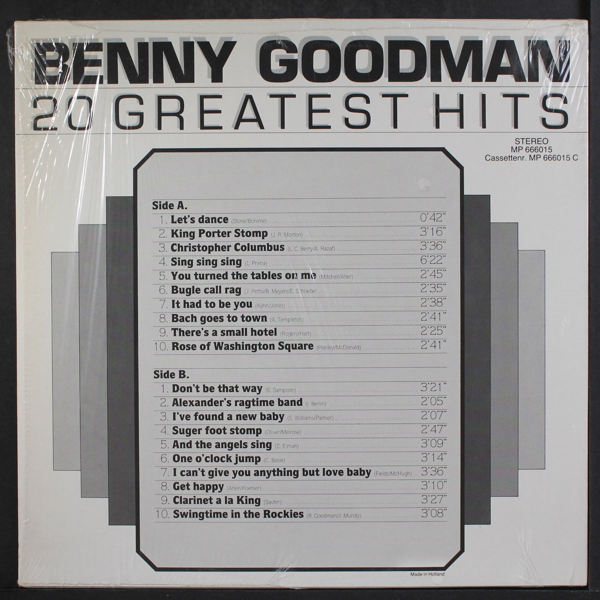 20 greatest hits by BENNY GOODMAN