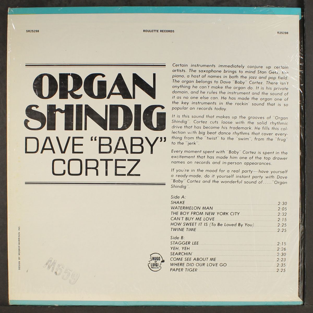 organ shindig by DAVE 'BABY' CORTEZ