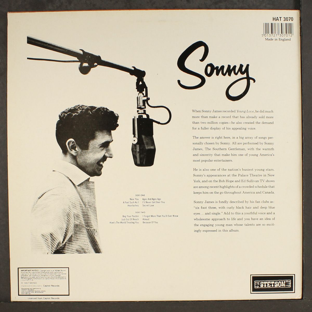 sonny by SONNY JAMES