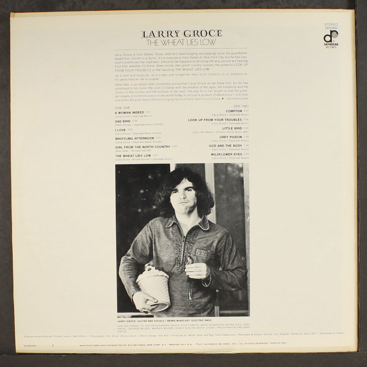 the wheat lies low by LARRY GROCE