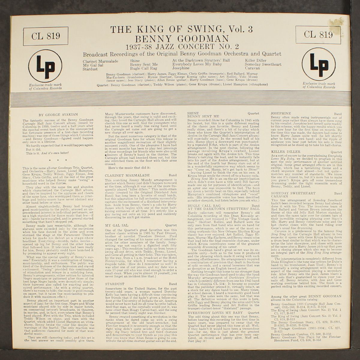 the king of swing, vol. 3 by BENNY GOODMAN