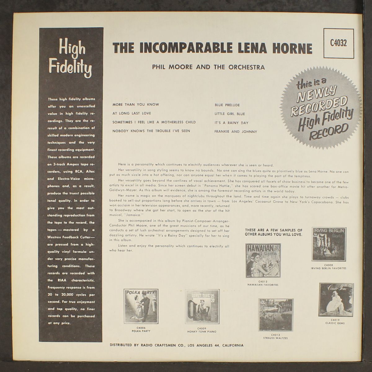 the incomparable by LENA HORNE