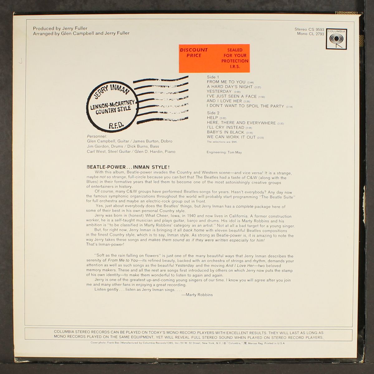 lennon-mccartney country style by JERRY INMAN