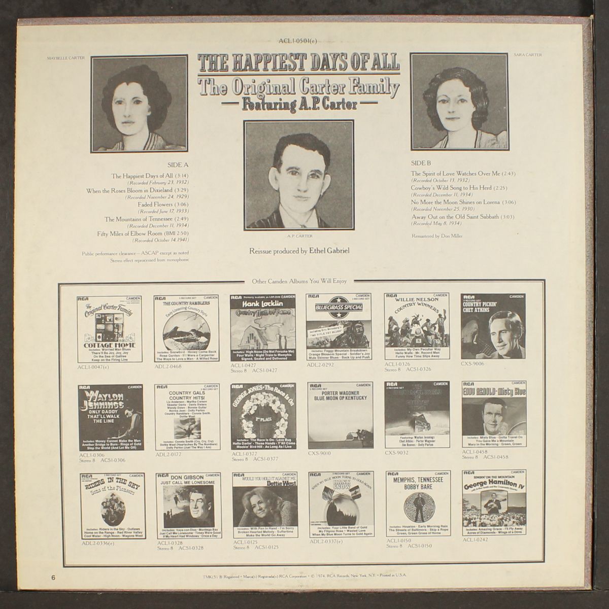 happiest days of all by CARTER FAMILY