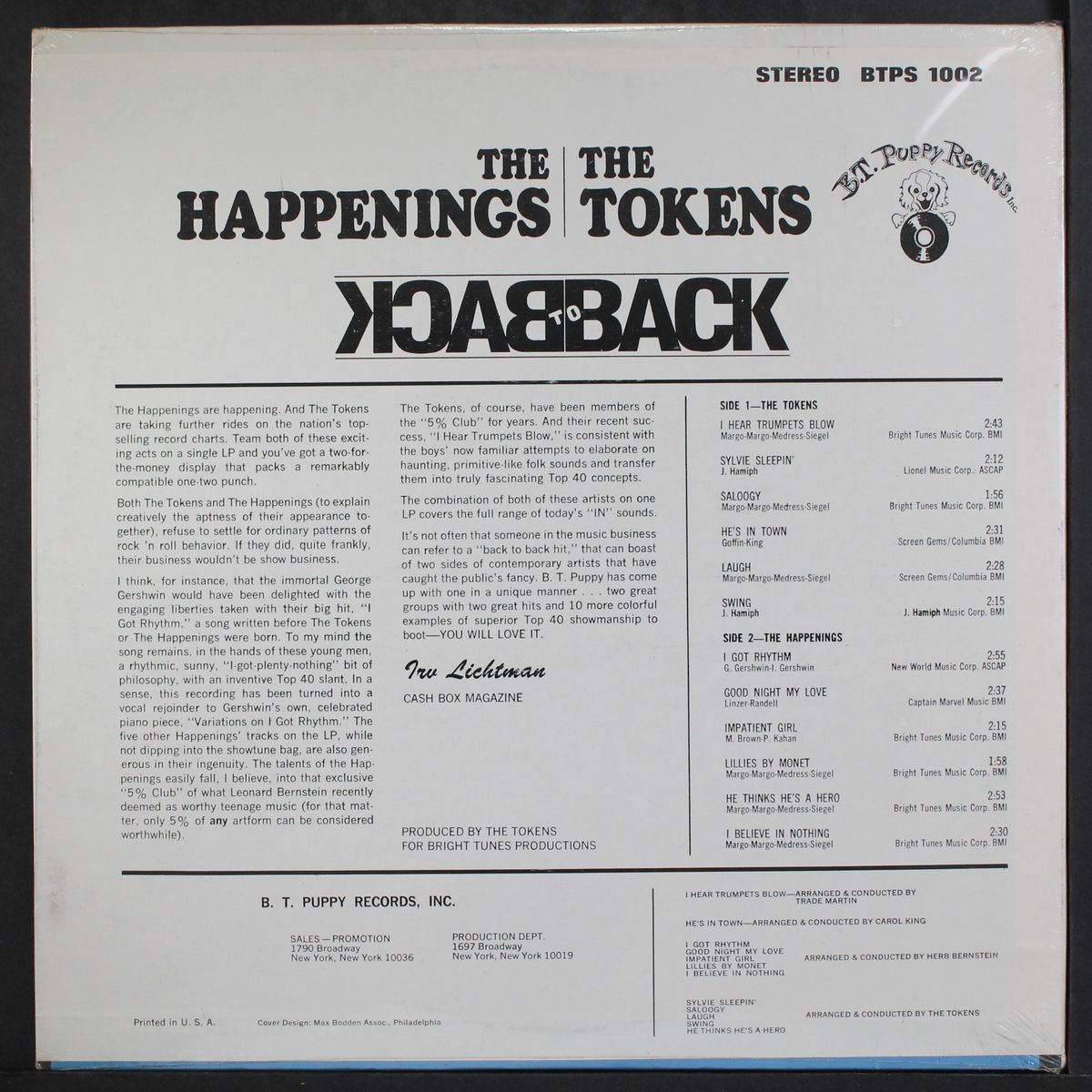back to back by HAPPENINGS / TOKENS