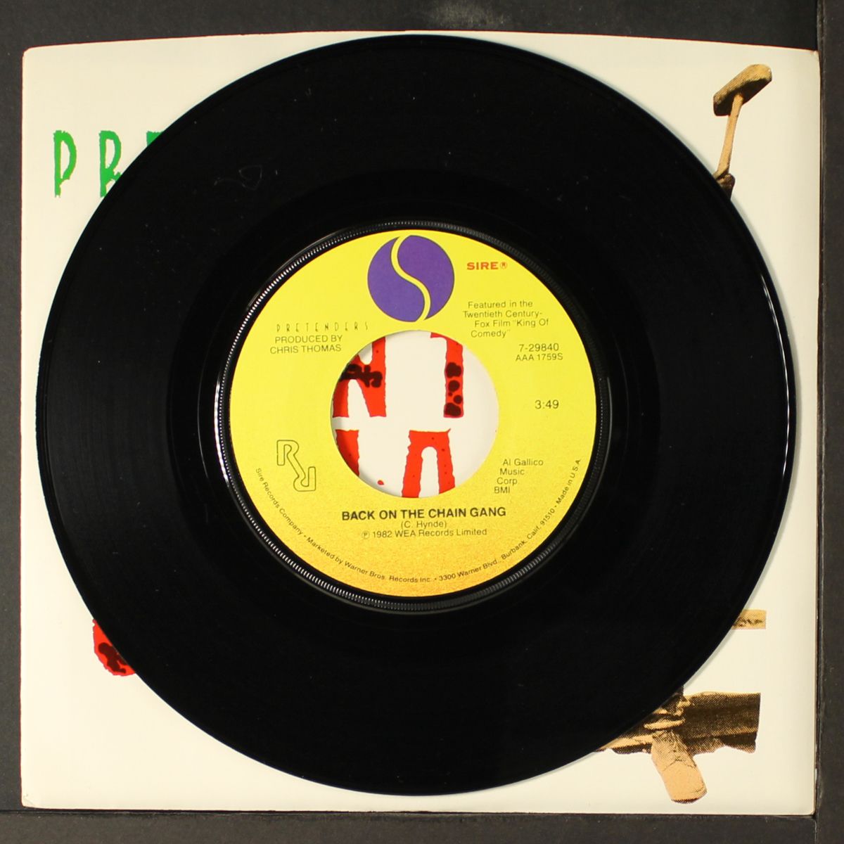 back on the chain gang by PRETENDERS