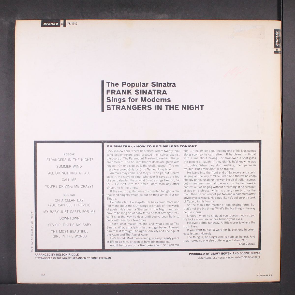 strangers in the night by FRANK SINATRA