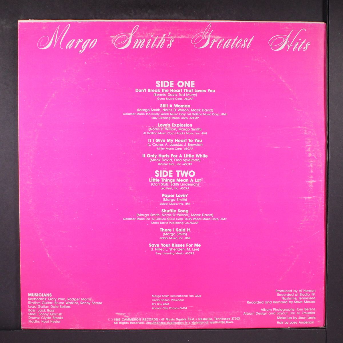greatest hits - the soft side by MARGO SMITH