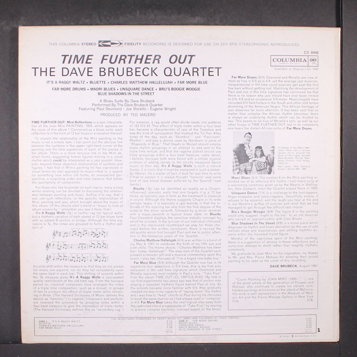 time further out by DAVE BRUBECK