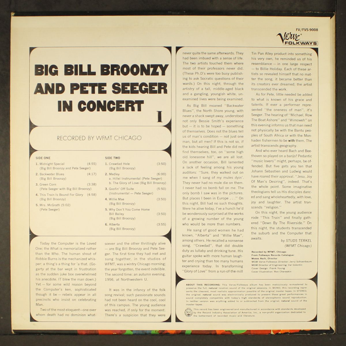 in concert by BIG BILL BROONZY & PETE SEEGER