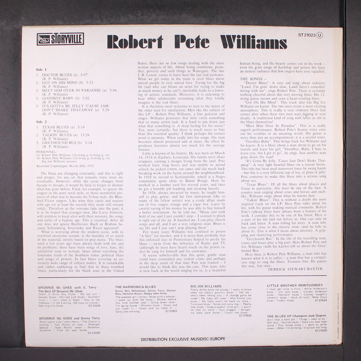 wih big joe williams by ROBERT PETE WILLIAMS