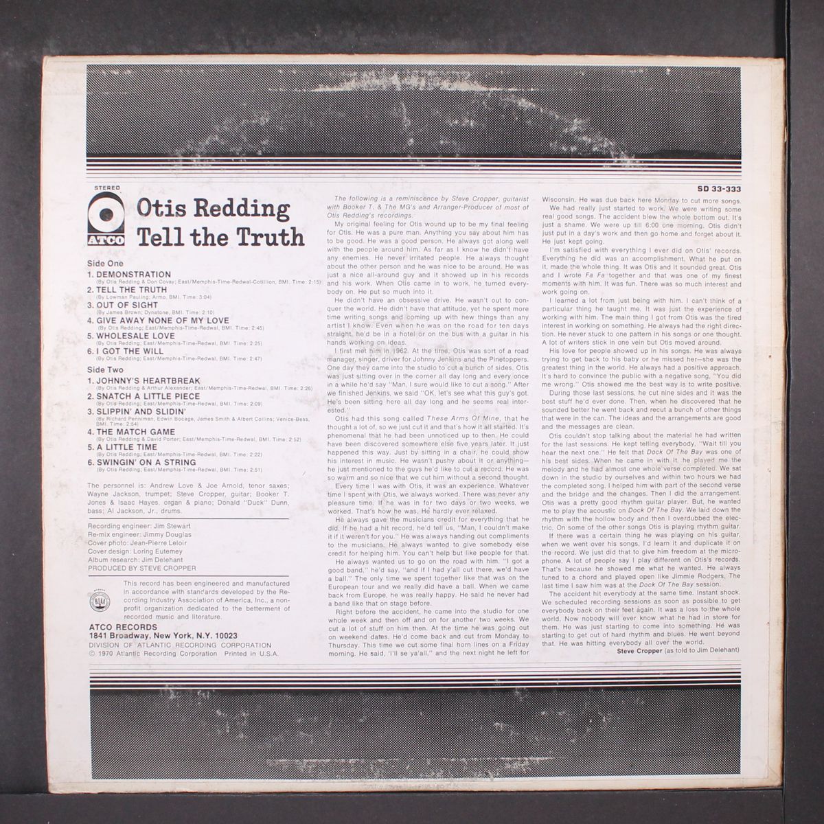 tell the truth by OTIS REDDING