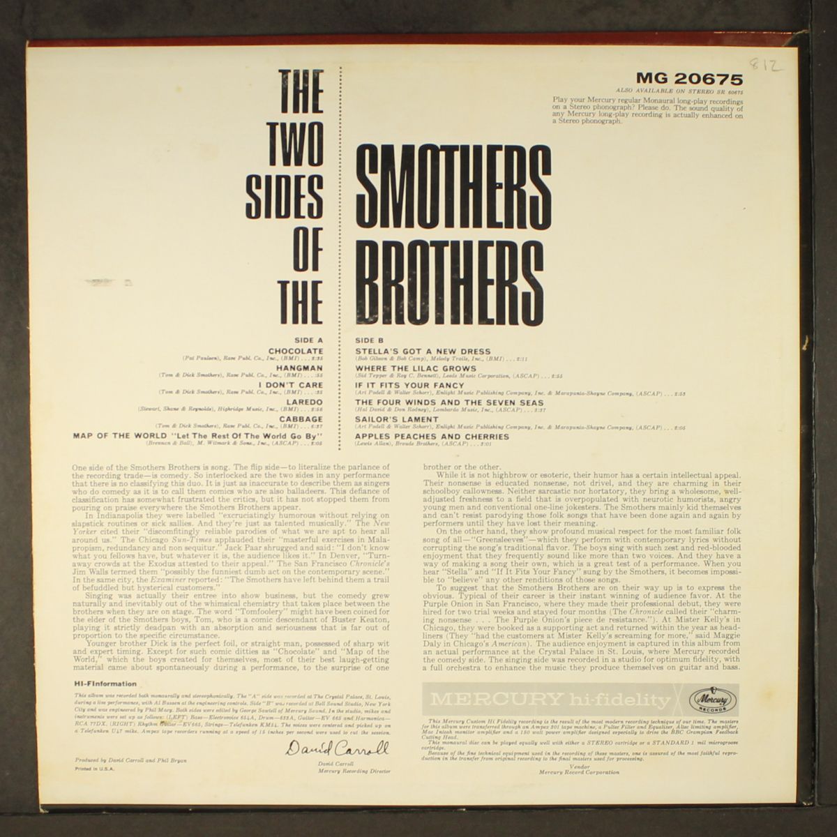 the two sides of by SMOTHERS BROTHERS