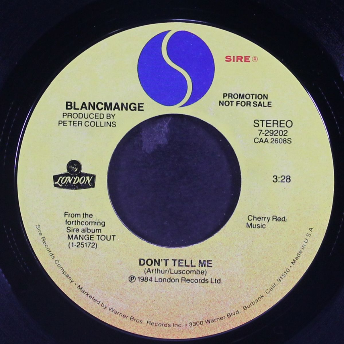 don't tell me / same by BLANCMANGE