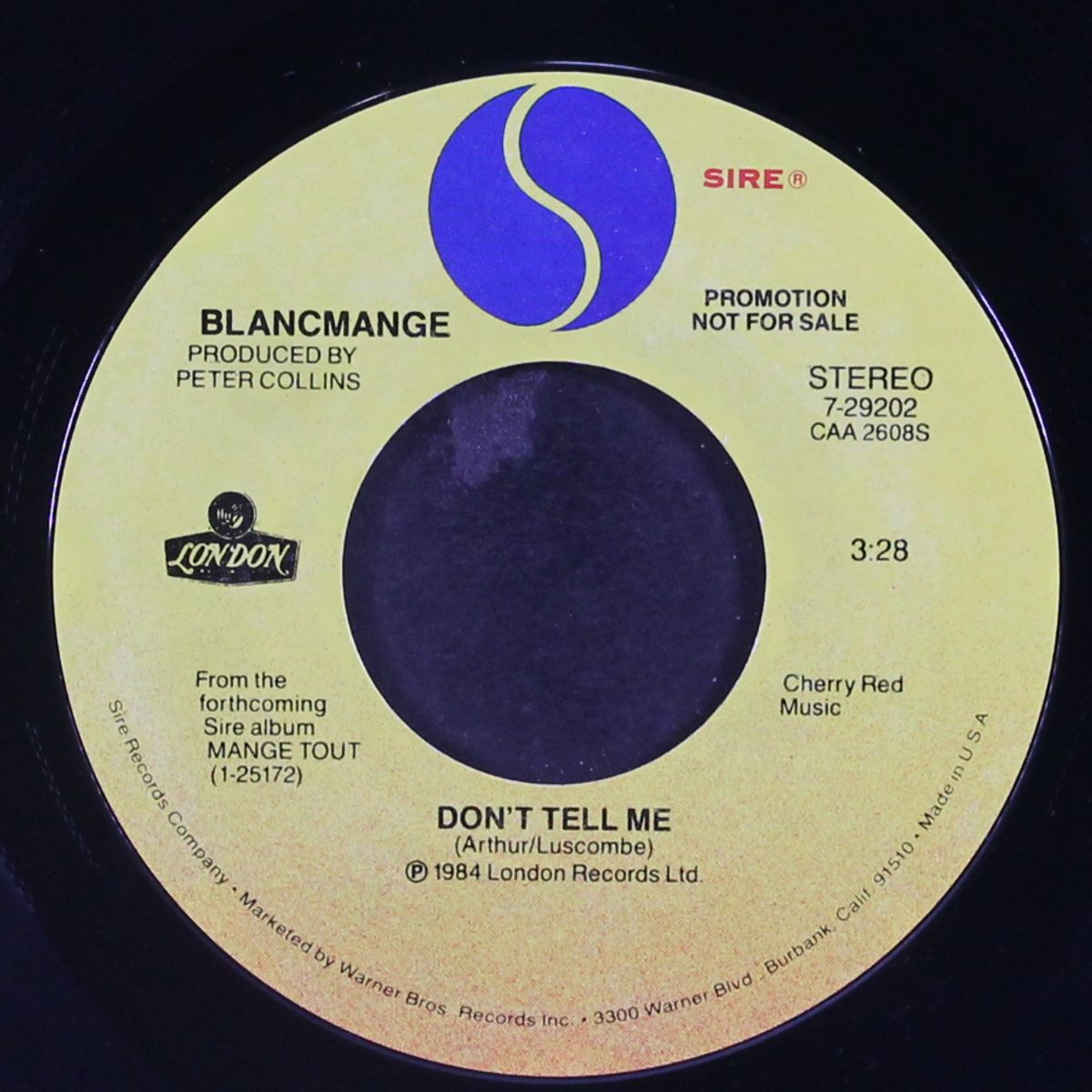 don't tell me / same by BLANCMANGE