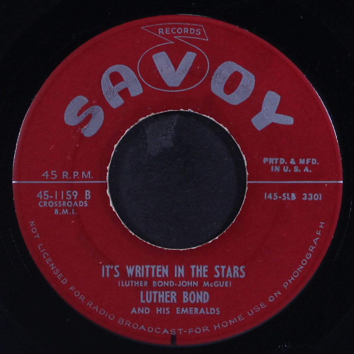it's written in the stars / i won't believe you anymore by LUTHER BOND & EMERALDS