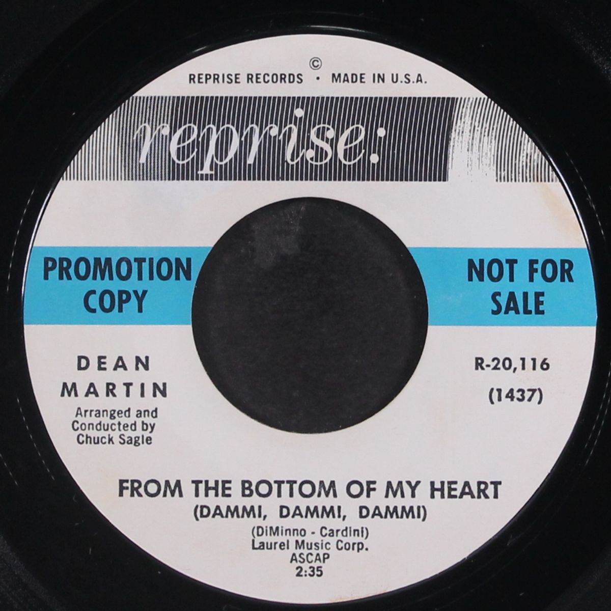 who's got the action / from the bottom of my heart by DEAN MARTIN