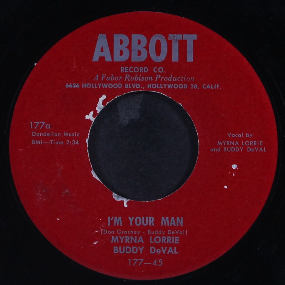 i'm your man / underway by MYRNA LORRIE & BUDDY DEVAL