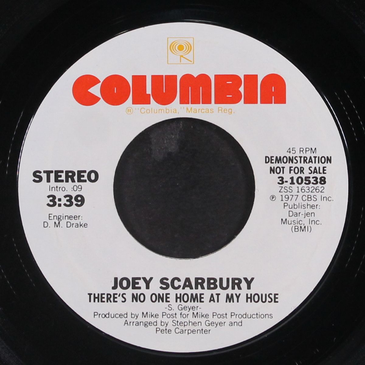 there's no one home at my house / mono by JOEY SCARBURY