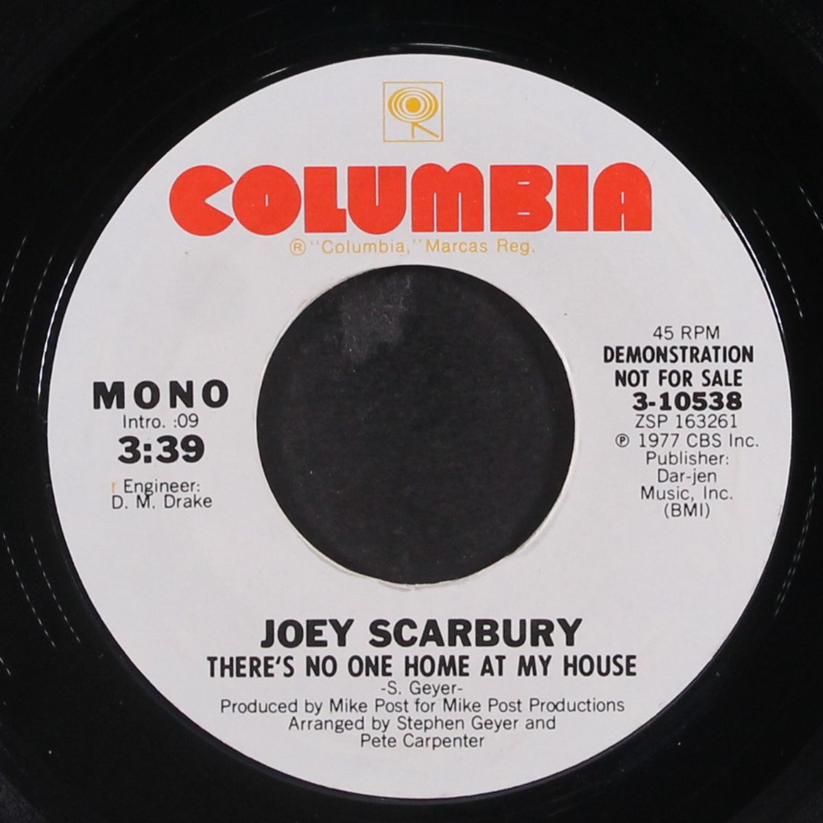 there's no one home at my house / mono by JOEY SCARBURY