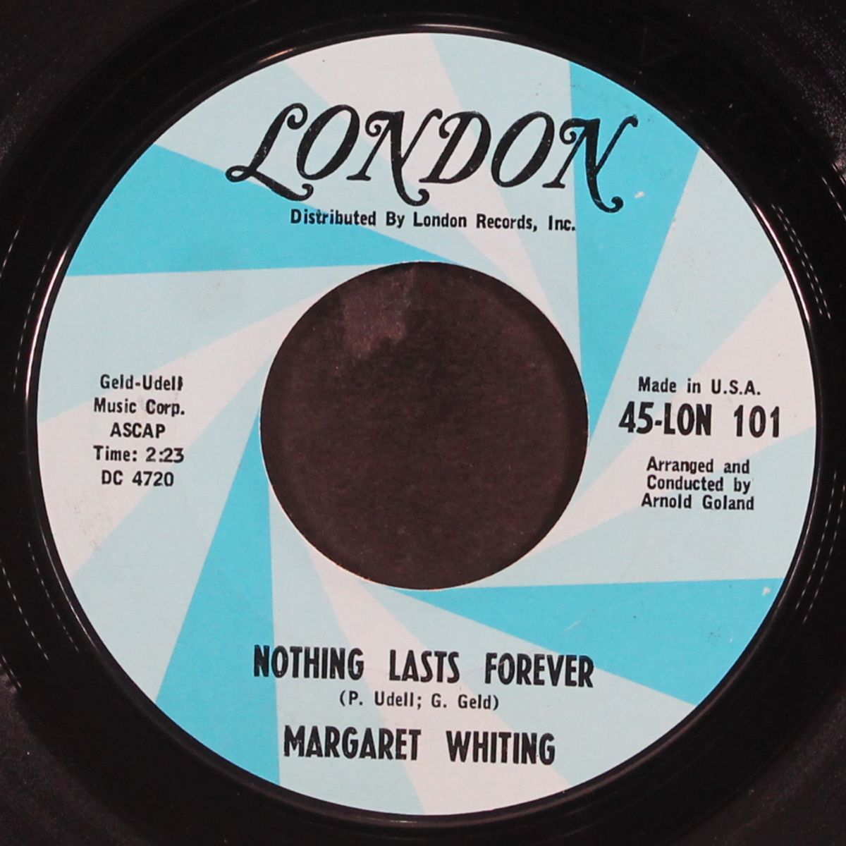 the wheel of hurt / nothing lasts forever by MARGARET WHITING
