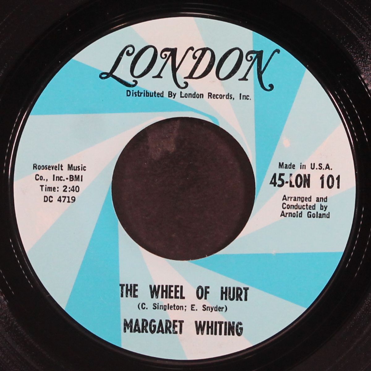the wheel of hurt / nothing lasts forever by MARGARET WHITING