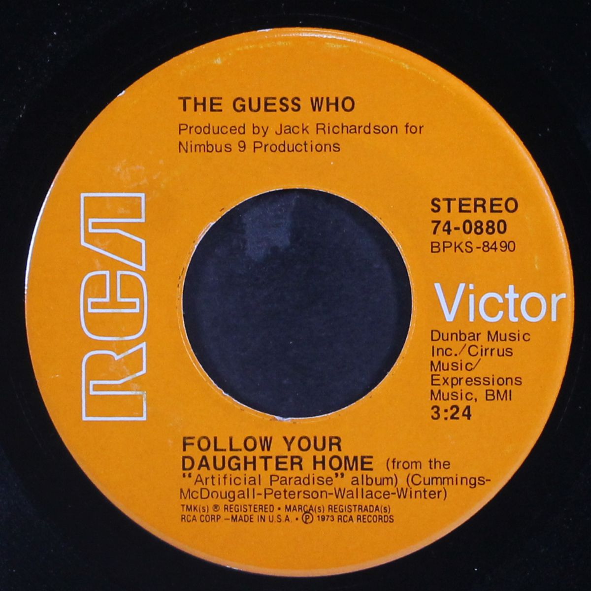 bye bye babe / follow your daughter home by GUESS WHO
