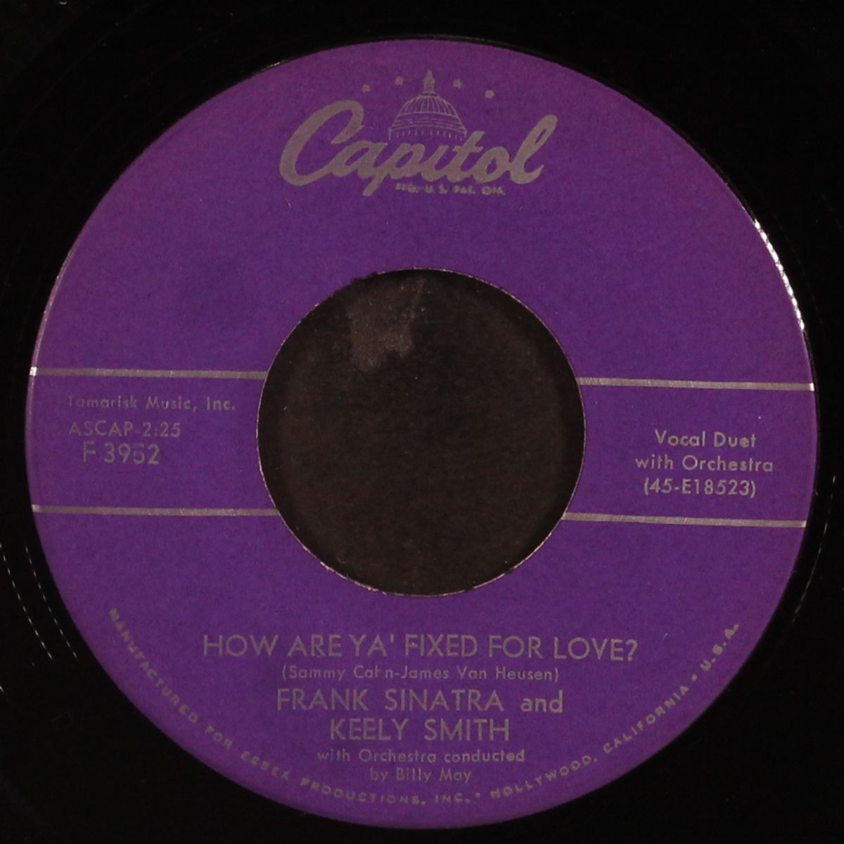 how are ya' fixed for love? by FRANK SINATRA