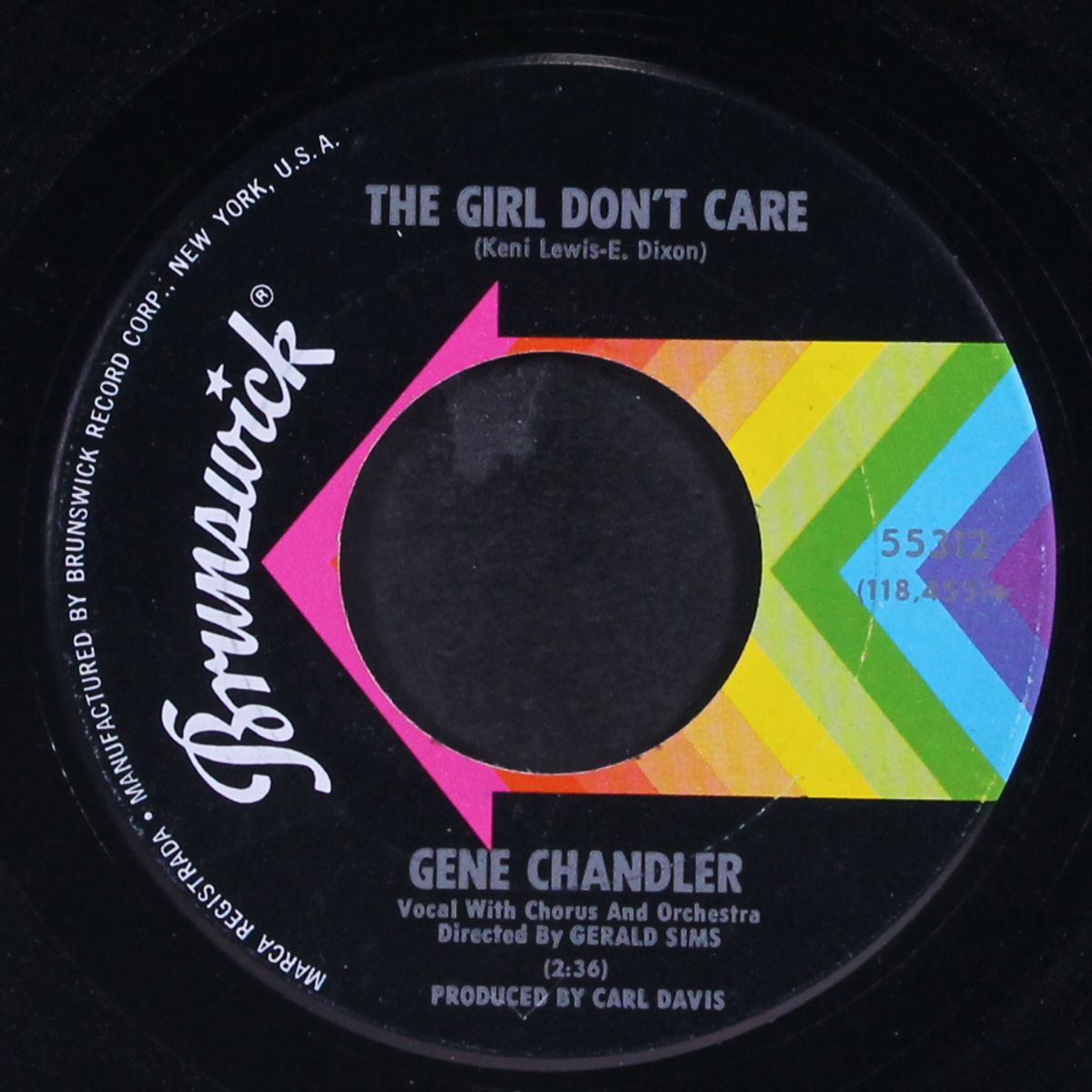 my love / the girl don't care by GENE CHANDLER