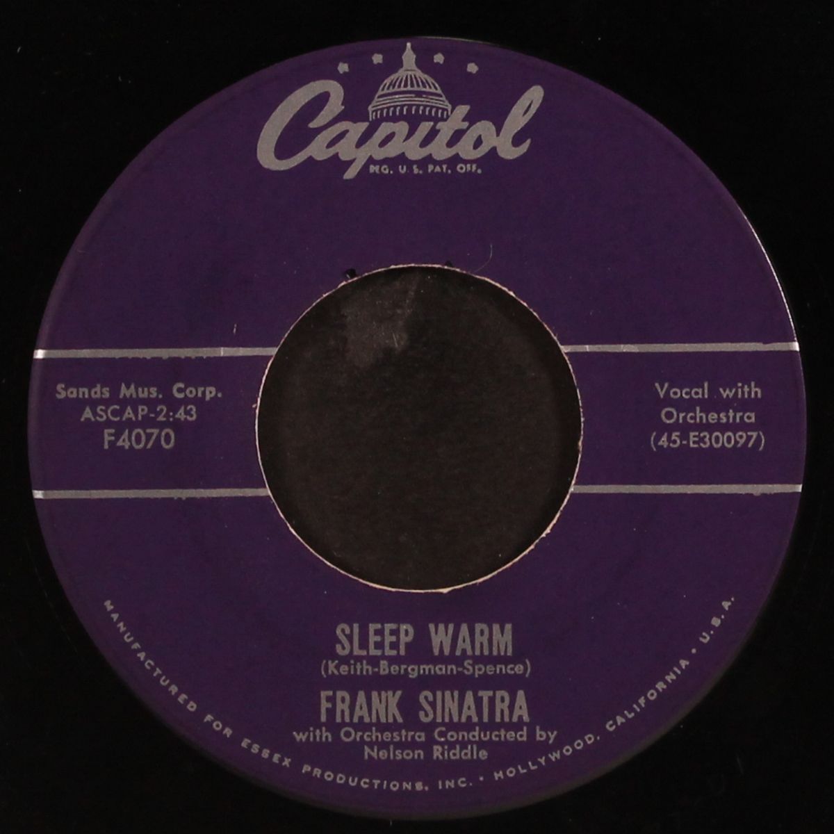 mr. success / sleep warm by FRANK SINATRA