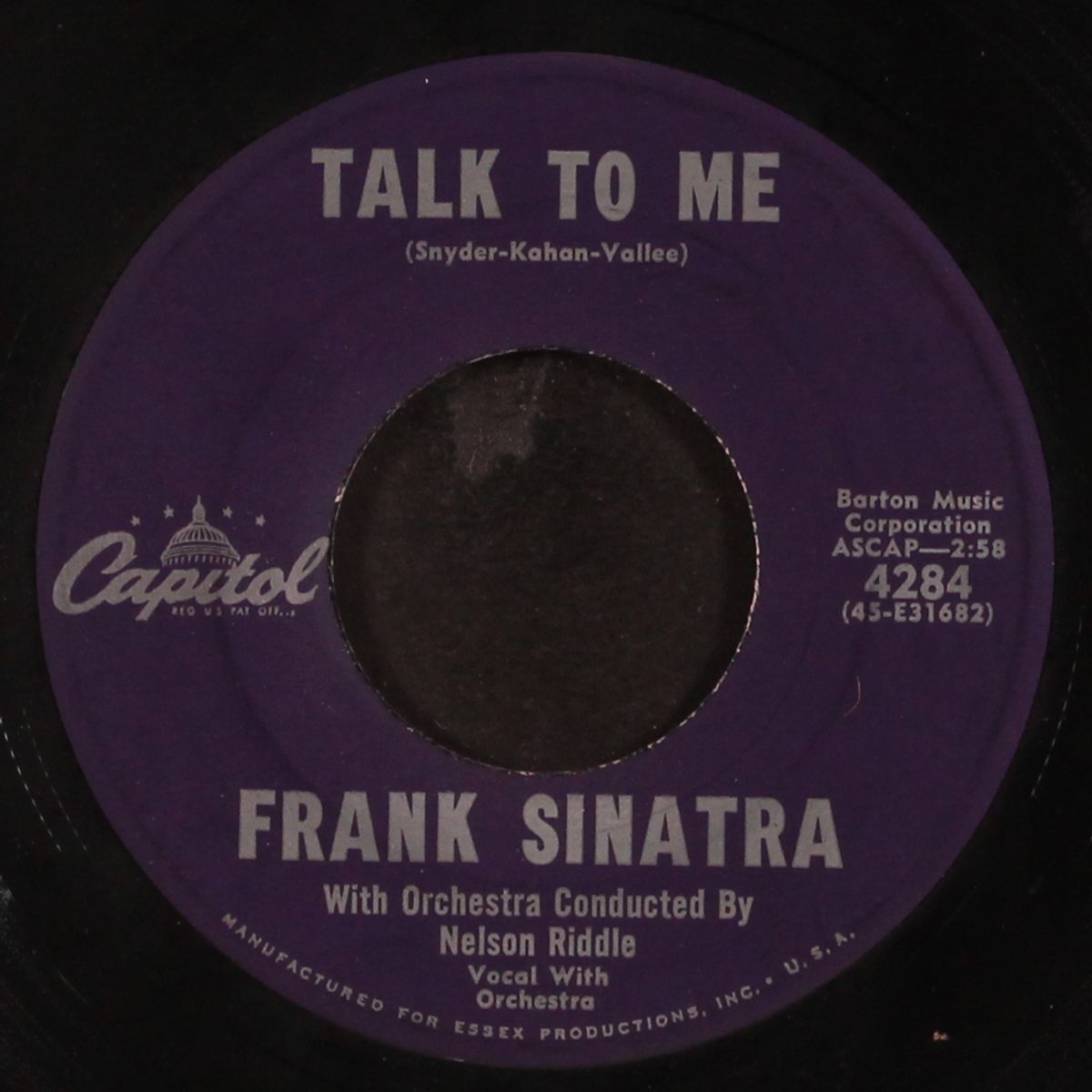talk to me by FRANK SINATRA