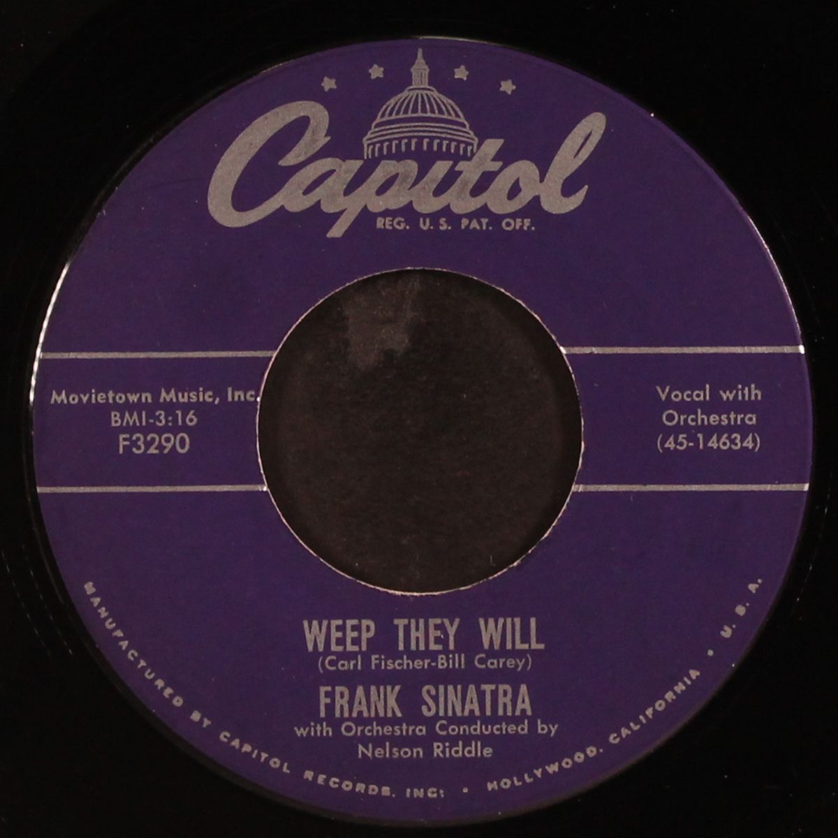 the tender trap / weep they will by FRANK SINATRA