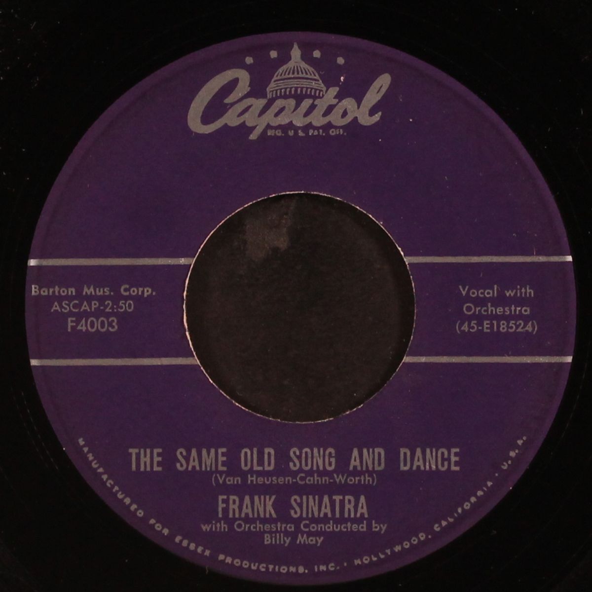 the same old song and dance / the song from kings go forth by FRANK SINATRA