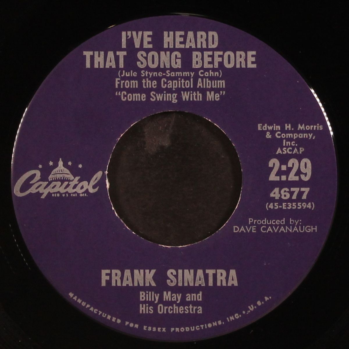 the moon was yellow / i've heard that song before by FRANK SINATRA
