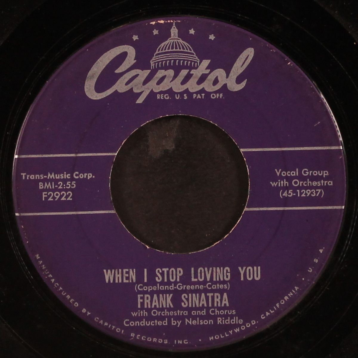 it worries me / when i stop loving yoiu by FRANK SINATRA