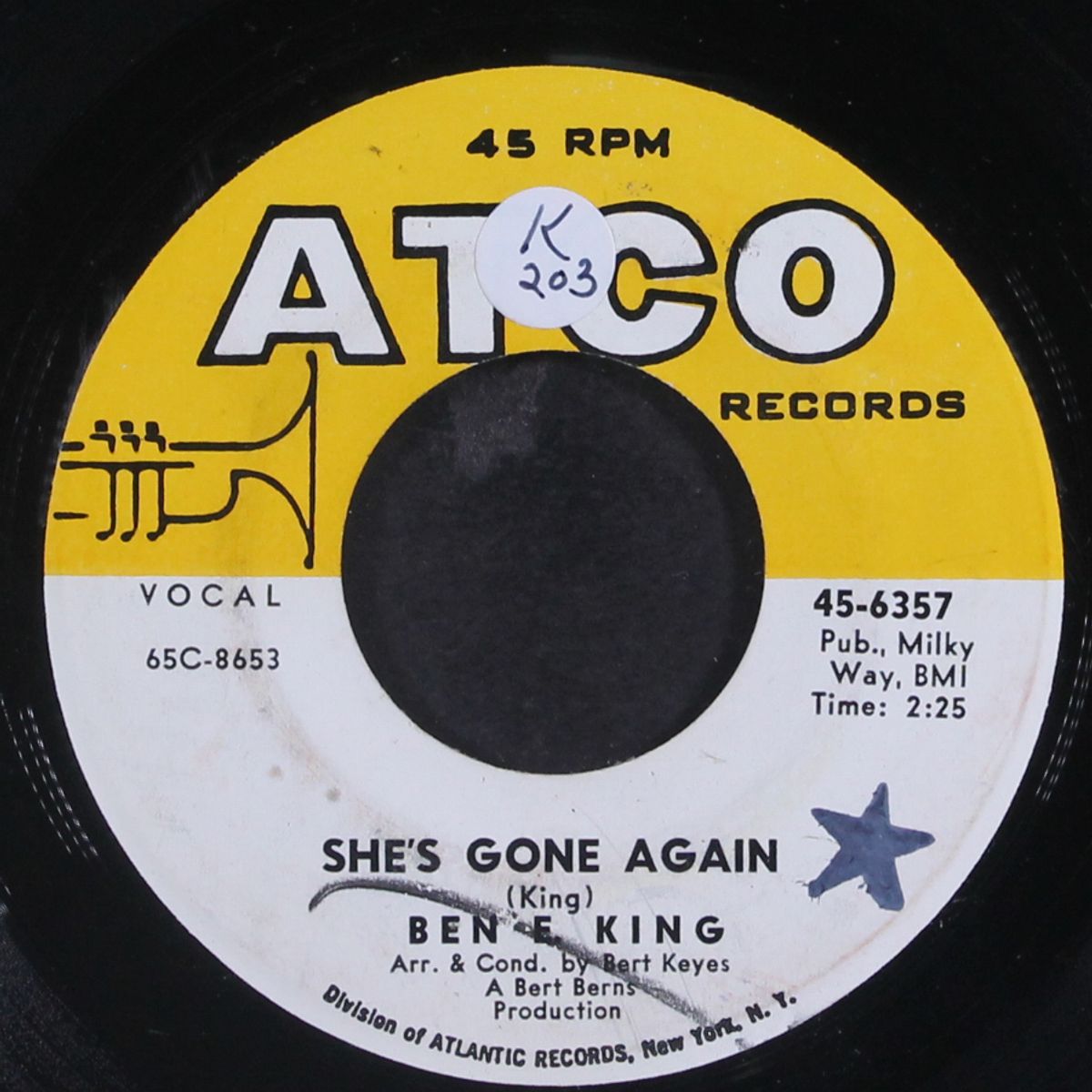 not now / she's gone again by BEN E. KING