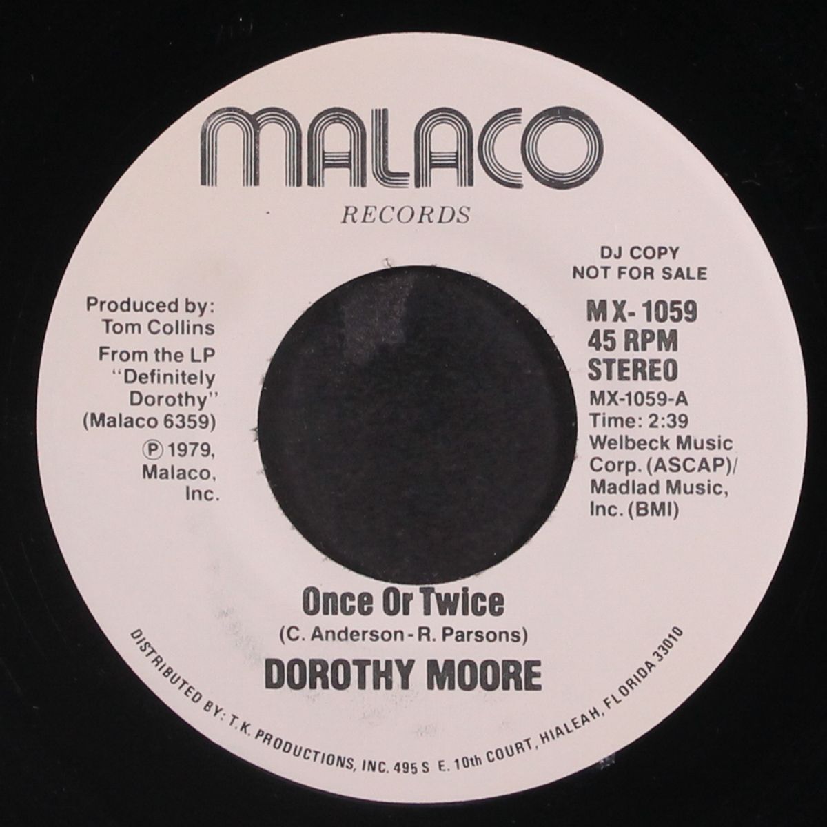 once or twice / same by DOROTHY MOORE