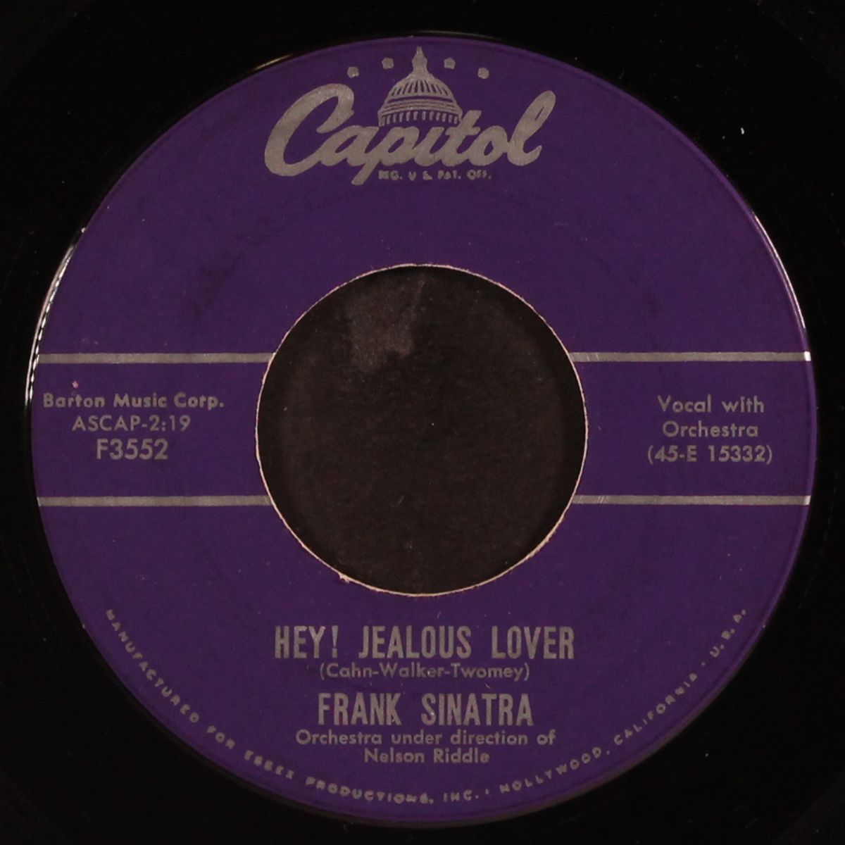 hey! jealous lover / you forgot all the words by FRANK SINATRA