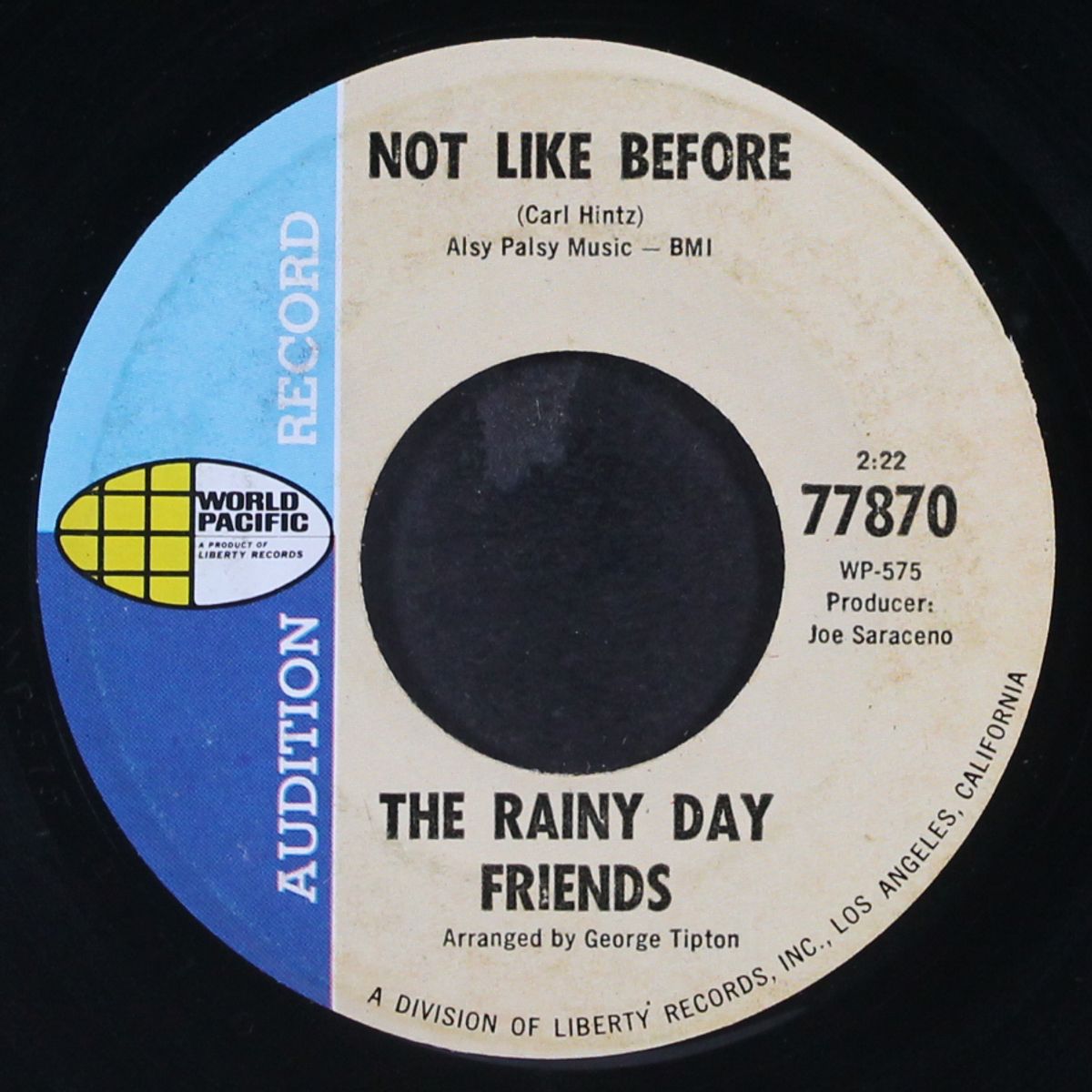 thru my painted window / not like before by RAINY DAY FRIENDS
