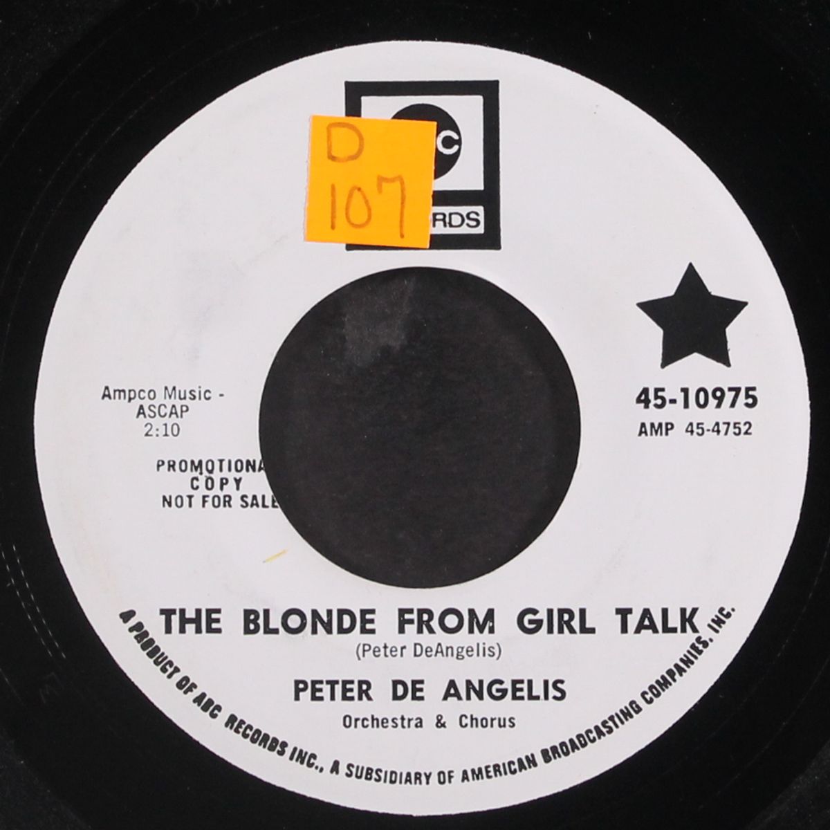 the blonde from girl talk by PETER DE ANGELIS