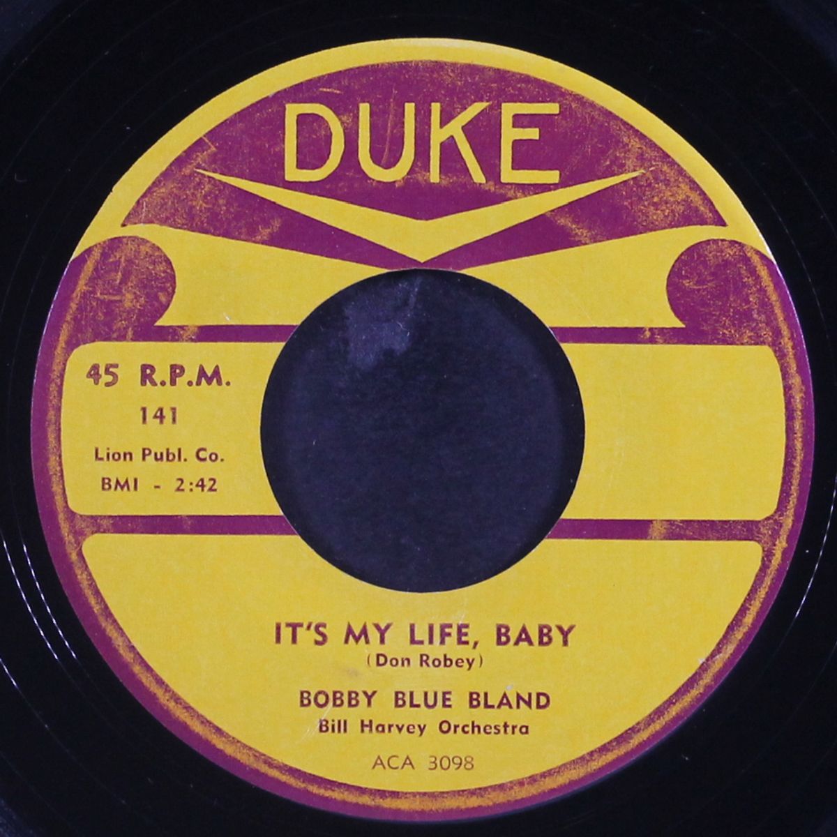 it's my life, baby / time out by BOBBY BLAND