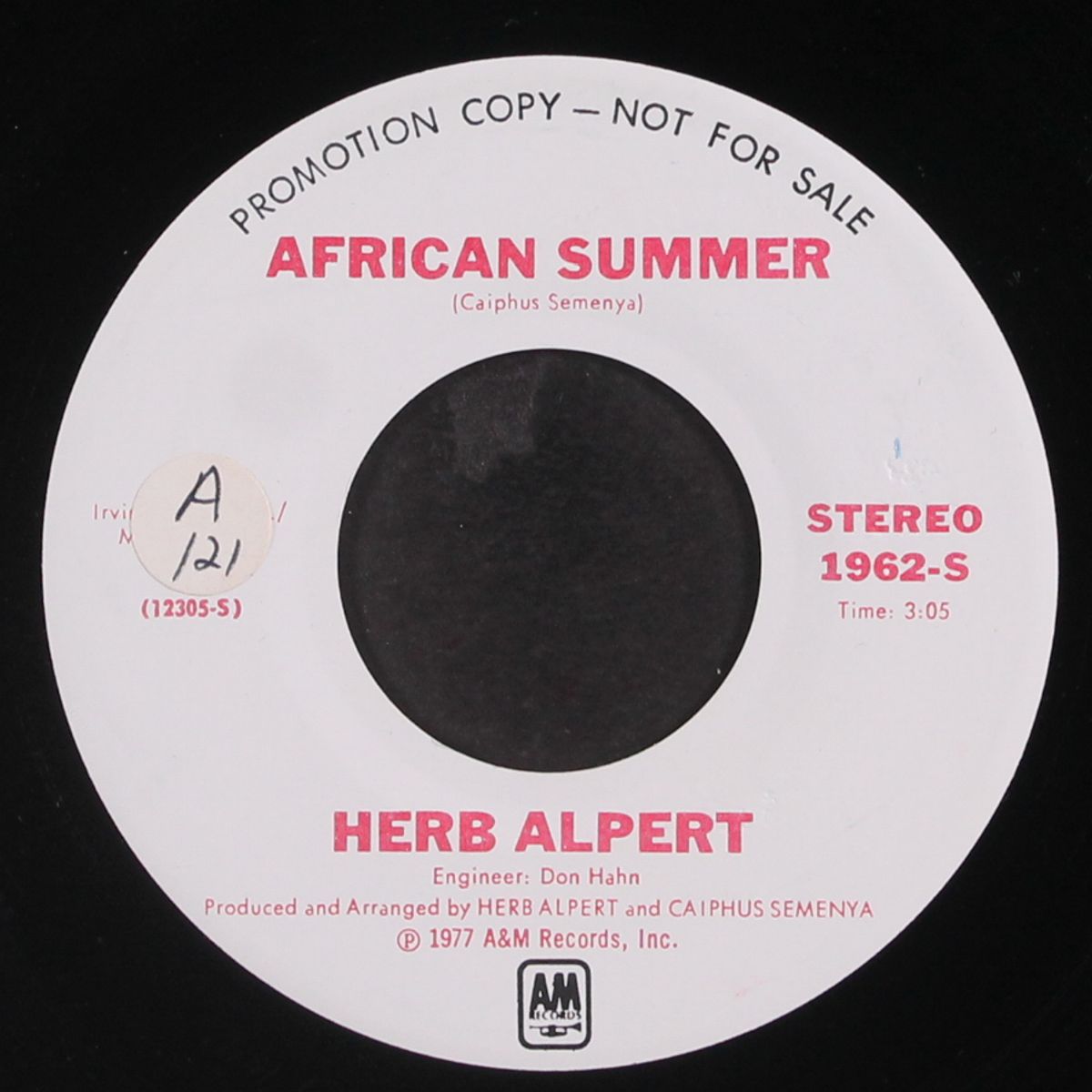 african summer / the you in me by HERB ALPERT