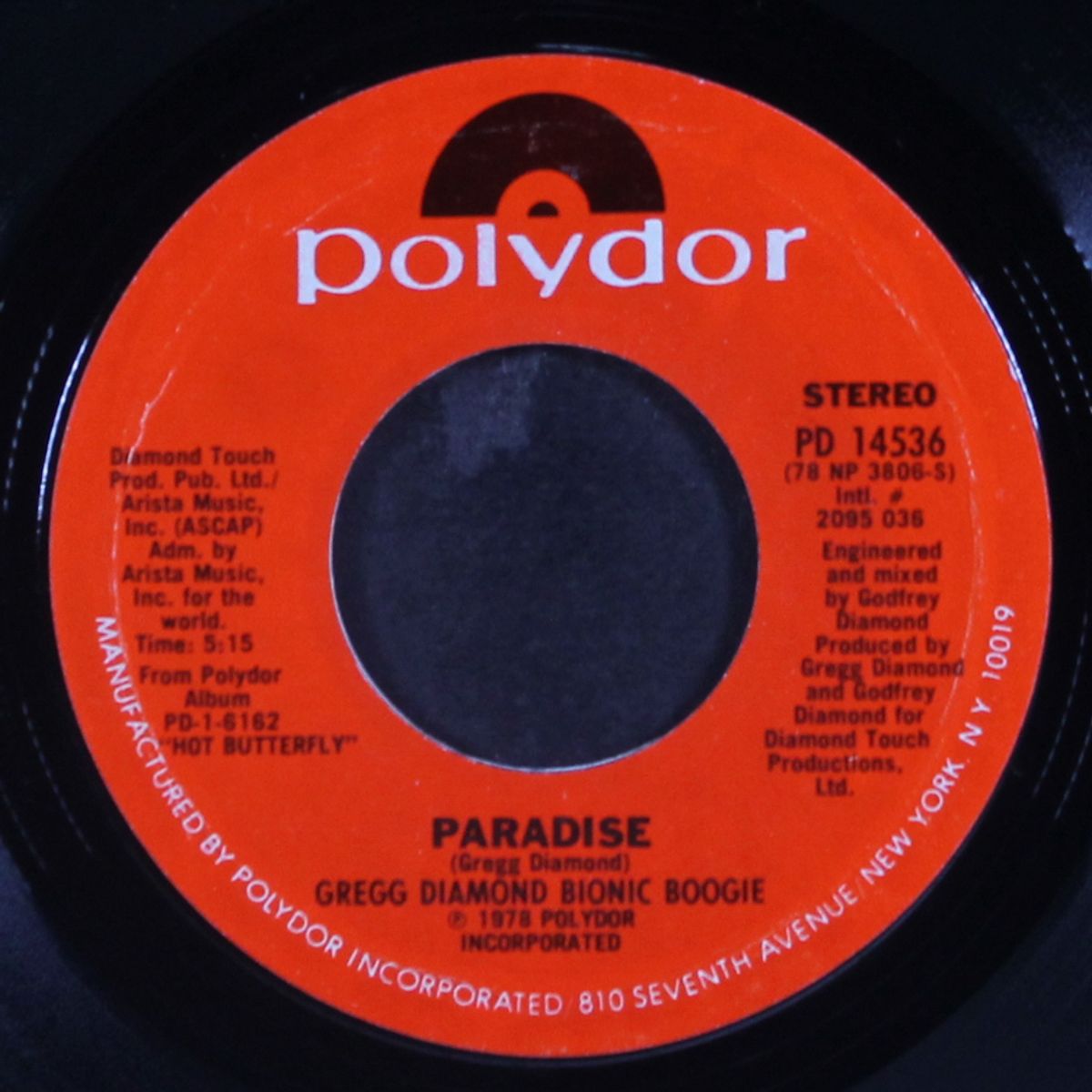 chains / paradise by GREGG DIAMOND BIONIC BOOGIE