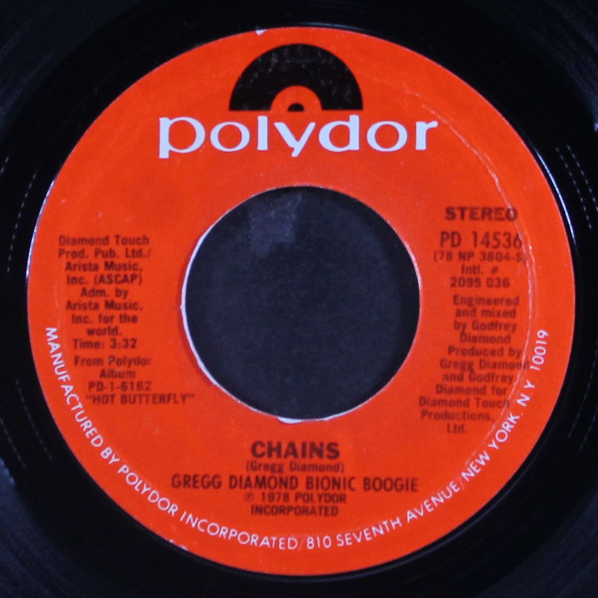 chains / paradise by GREGG DIAMOND BIONIC BOOGIE