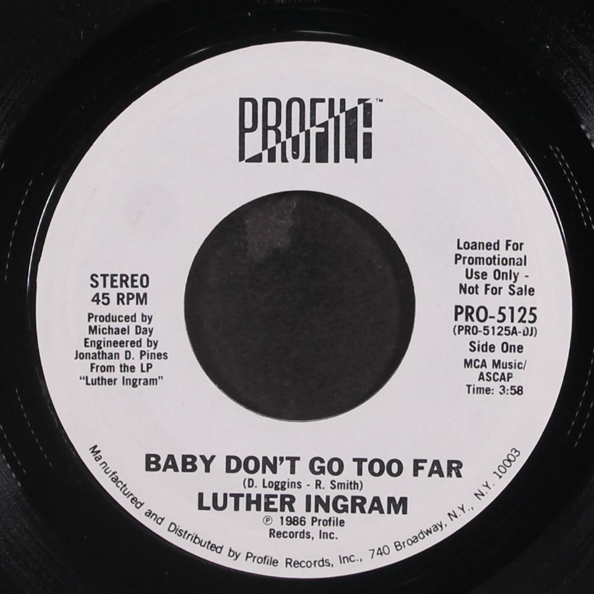 baby don't go too far / same by LUTHER INGRAM