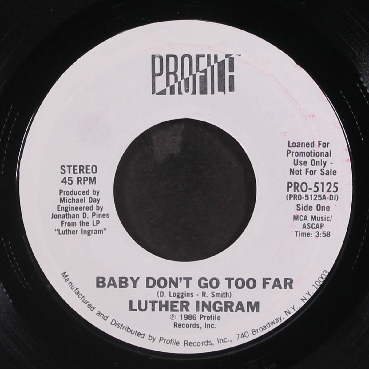 baby don't go too far / same by LUTHER INGRAM