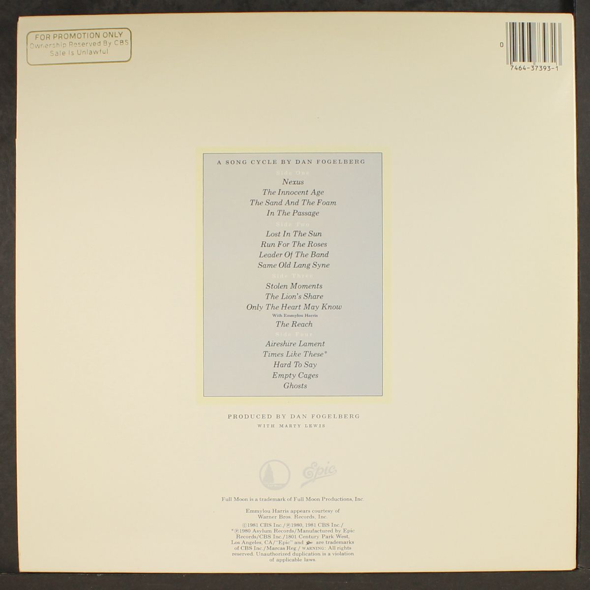 the innocent age by DAN FOGELBERG