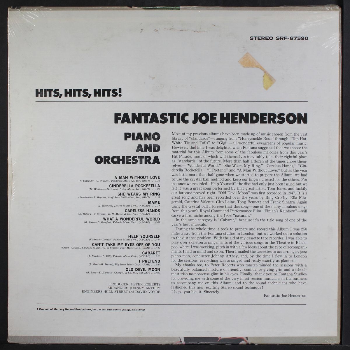 hits! hits! hits! by FANTASTIC JOE HENDERSON