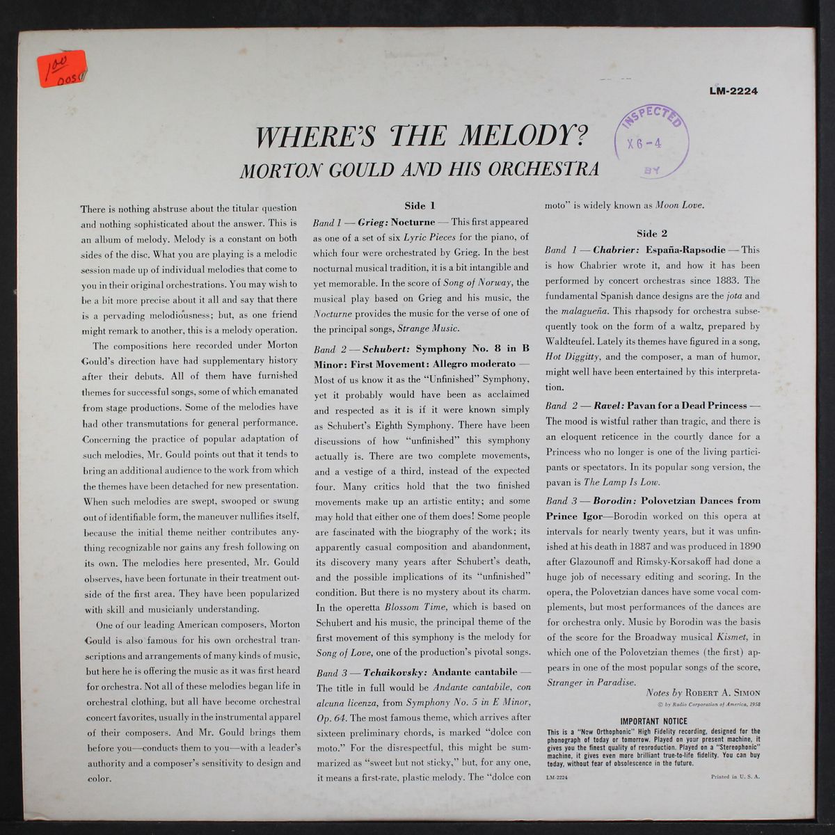 where's the melody? by MORTON GOULD
